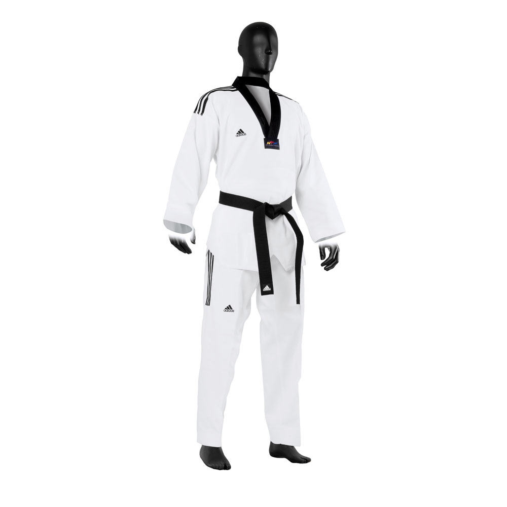 strip tussen Jet Adidas Grand Master Taekwondo Uniform with 3 Stripe -Martial Arts Supply  And Equipment Sale- moonstarmartialarts.com